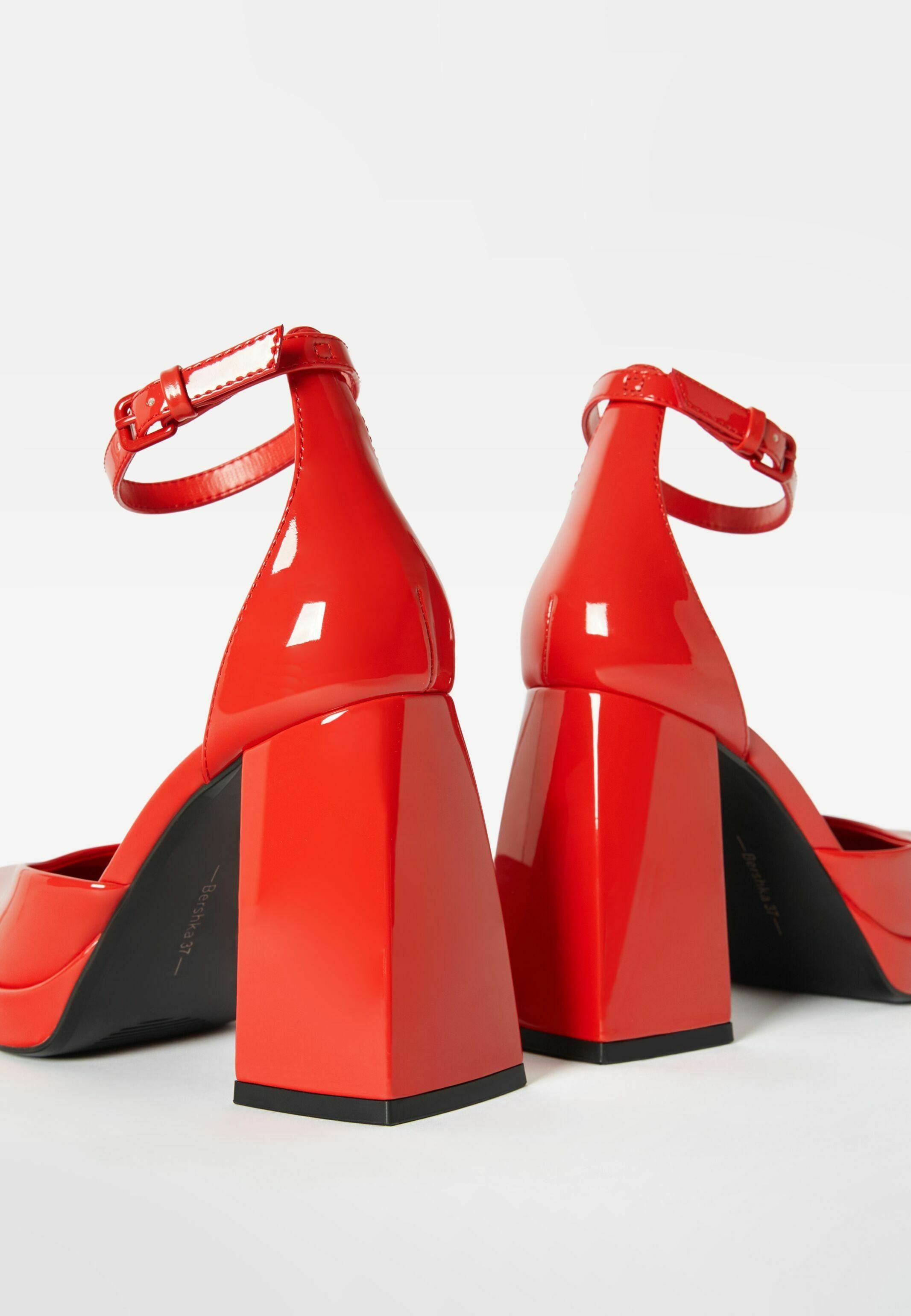Bershka red heels Clearance
