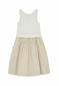 Reiss REISS WREN COTTON LAYERED SLEEVELESS MIDI DRESS - Päevakleit - neutral