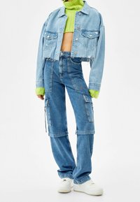 Bershka Jeansjacka - light blue