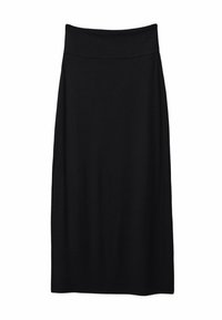 FOLD OVER WAIST - Maxirock - black