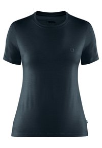 ABISKO WOOL SS W - Navadna majica - dark navy
