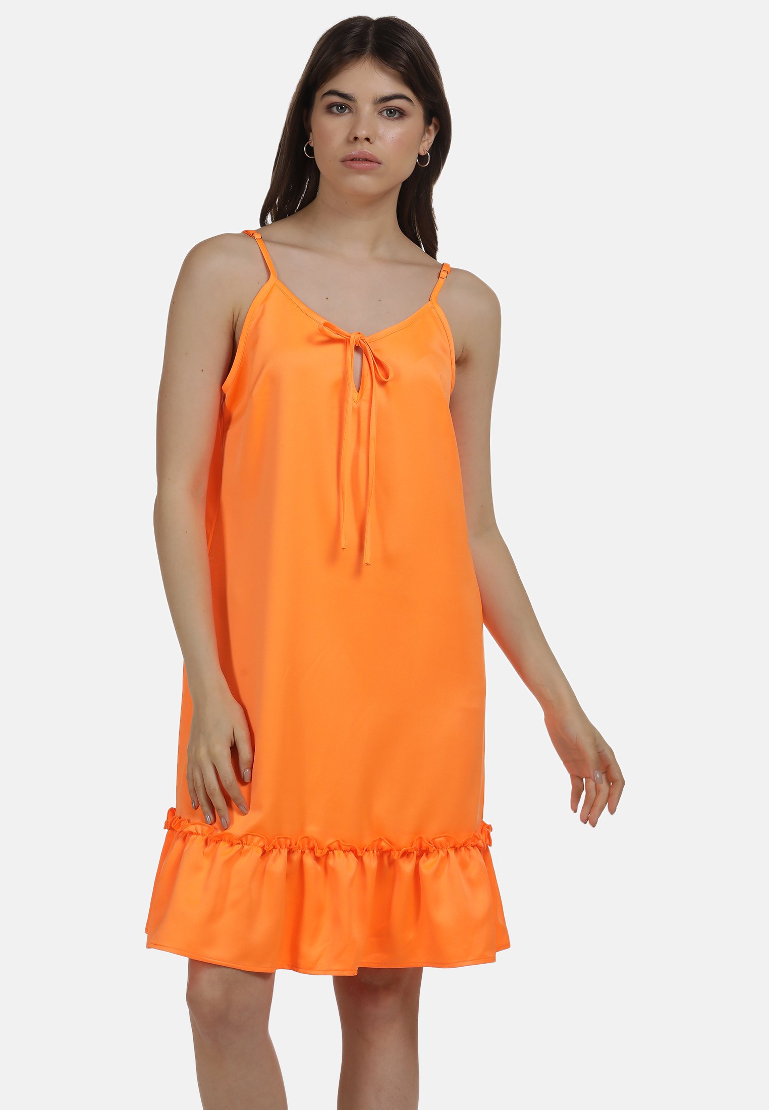 myMo Vestito estivo - neon orange/arancio fluo - Zalando.it
