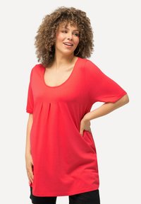 Ulla Popken T-shirt basic - dark coral