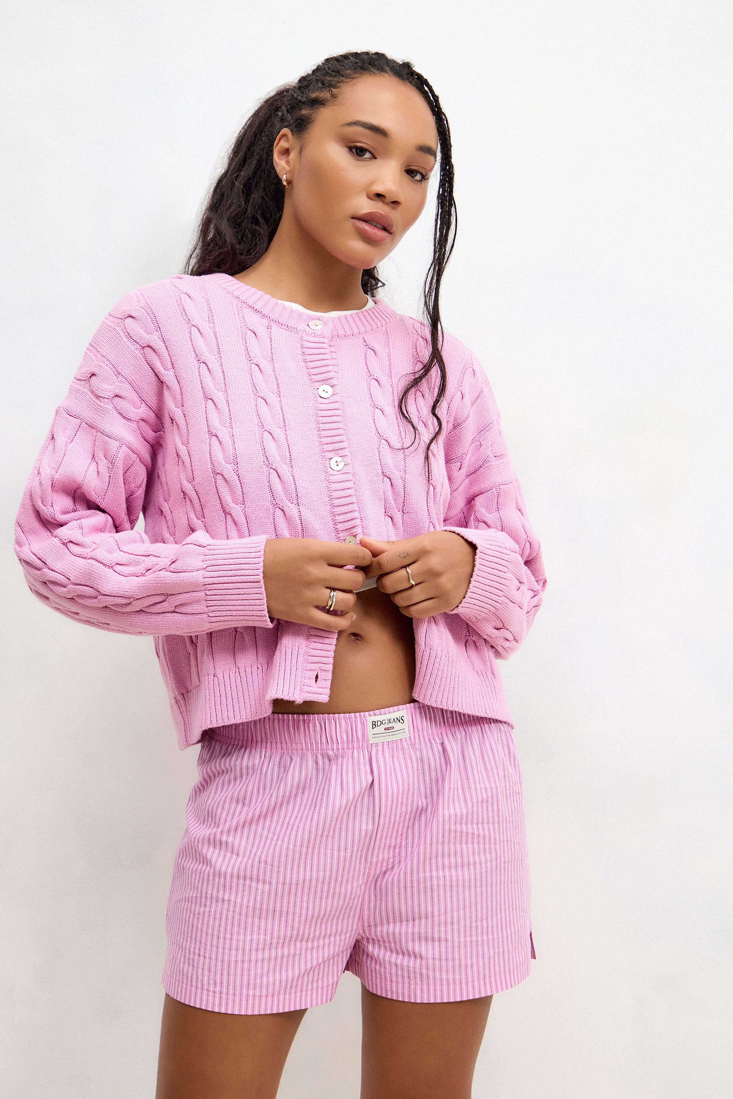 ボトムスその他 RIBBON STRING SHORTS GINGHAM PINK BENSON SHORT - B0967F – dRA