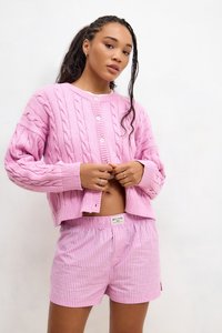 BDG Urban Outfitters STRIPE BOXER - Šortky - pink