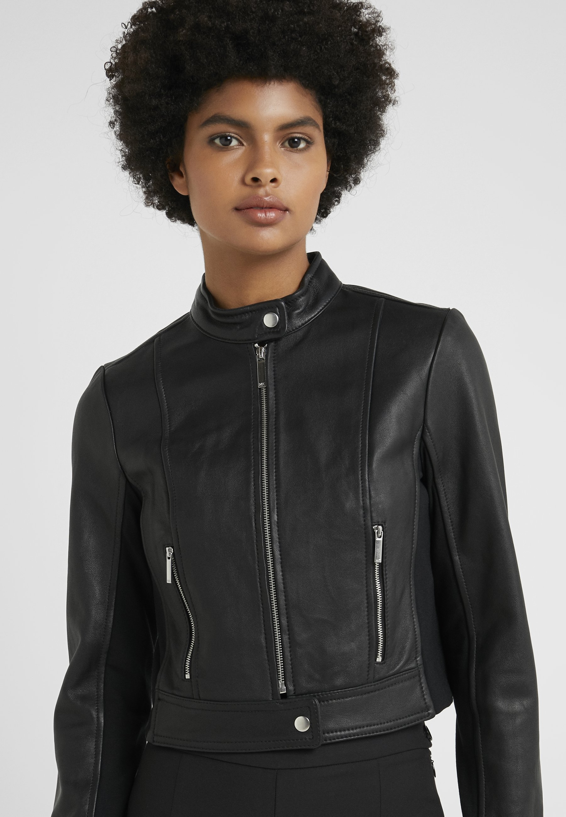 MICHAEL Michael Kors PONTI COMBO Skinnjakke black MICHAEL Michael Kors PONTI COMBO Skinnjakke black