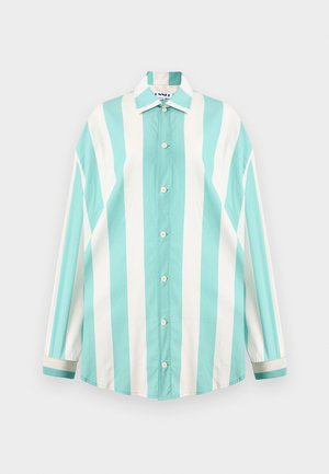 Sunnei MEGA OVER SHIRT TIE - Chemisier - off white/green
