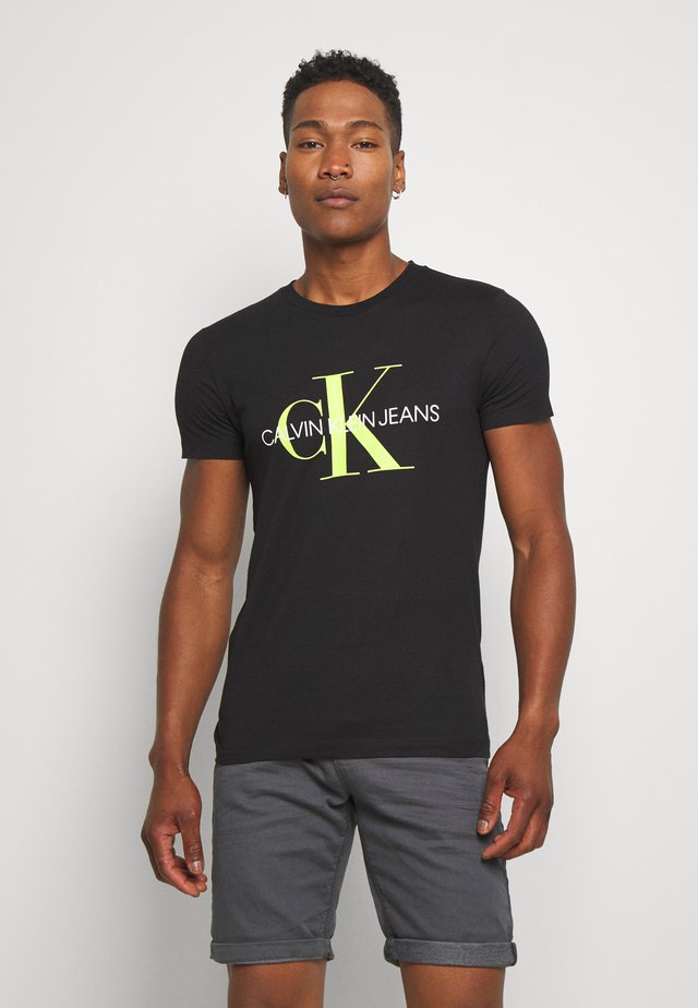 MONOGRAM LOGO SLIM TEE - T-shirt print - black