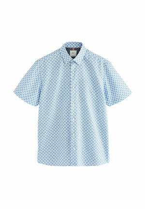 REGULAR FIT - EASY IRON SHORT SLEEVE PRINT  - Marškiniai - blue fan print