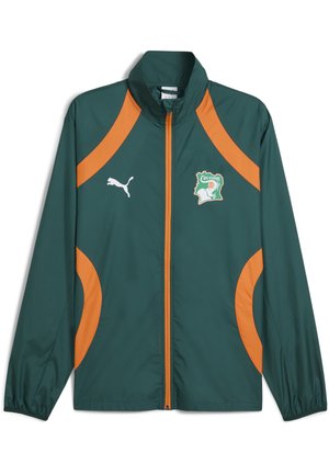 IVORY COAST FIF PREMATCH WOVEN JACKET - Article de supporter d'équipe nationale - dark myrtle rickie orange