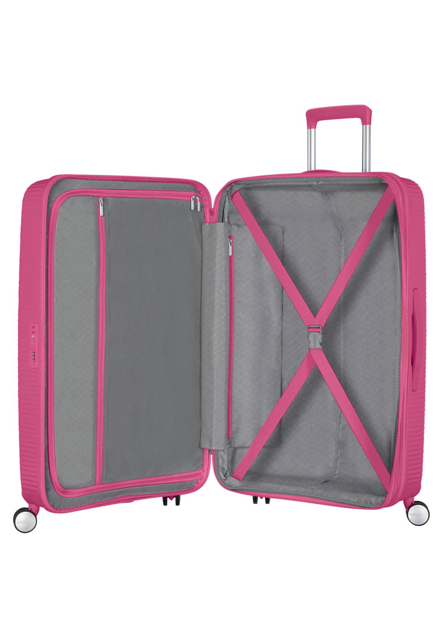 American Tourister SOUNDBOX - Trolley - magenta/fucsia jaspeado - Zalando.es