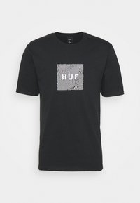 HUF Triko s potiskem - black