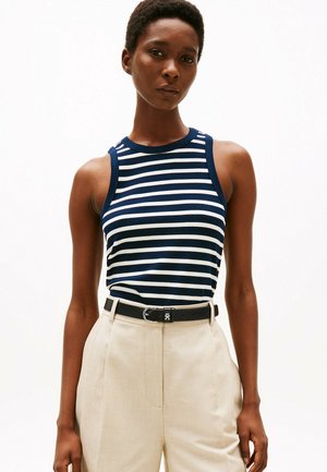 SLIM TANK - Top - dark night navy ecru stp