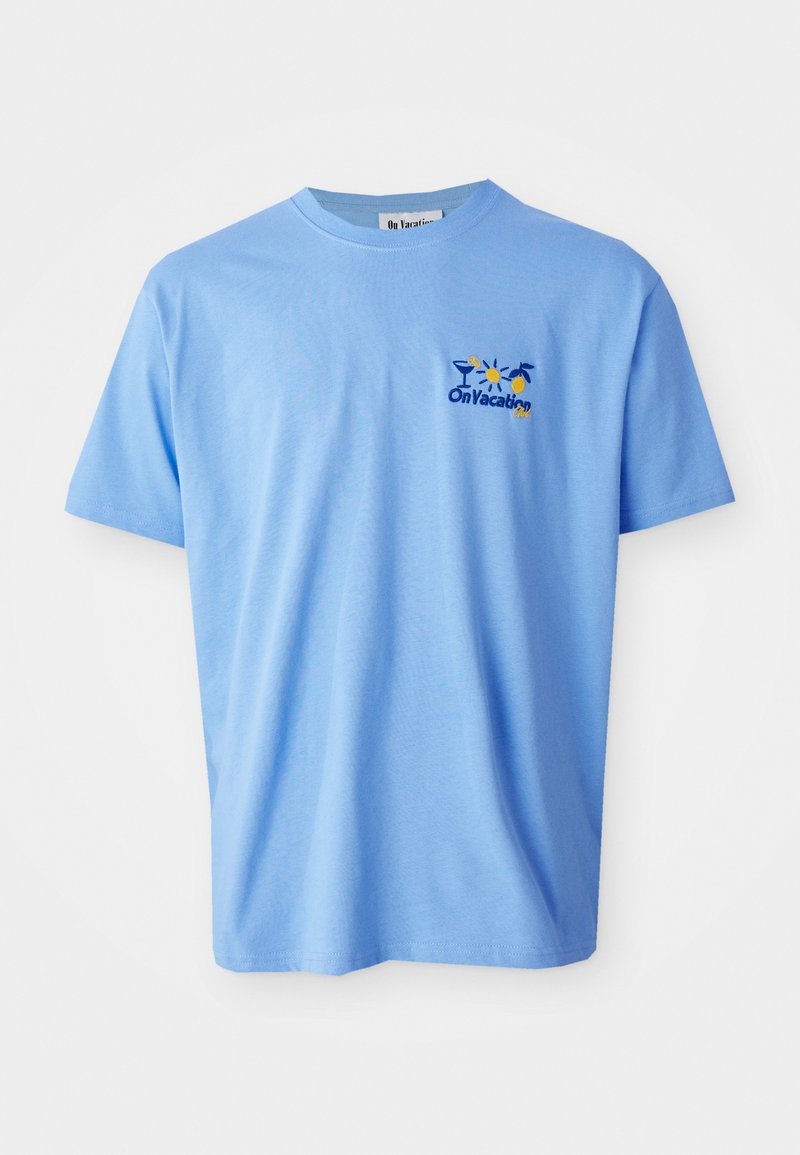 On Vacation T-shirt print lichtblauw