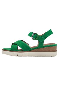 Platform sandals - green