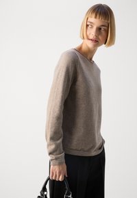 Marc O'Polo LONGSLEEVE ROUND NECK - Džemperis - shaded brown melange
