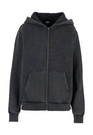 Urban Classics VINTAGE HEAVY - Mikina na zip - magnet