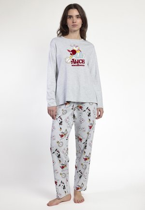 MANGA LARGA ALICE IN WONDERLAND SET - Conjunto de pijama - gris jaspe