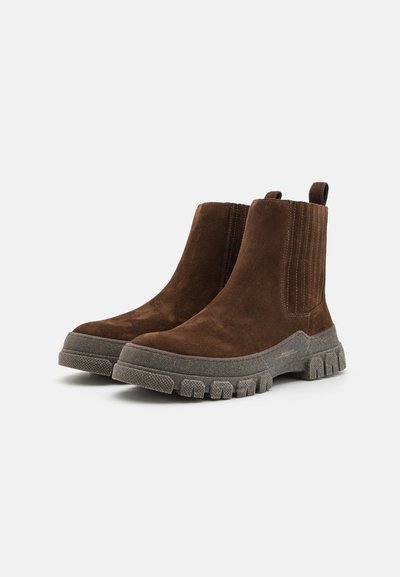 WEEKEND MaxMara GENEPI - Členkové čižmy na platforme - moro