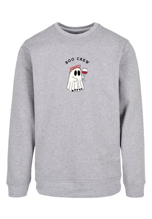 BOO CREW DRINKING GEIST HALLOWEEN - Sweatshirt - heather grey