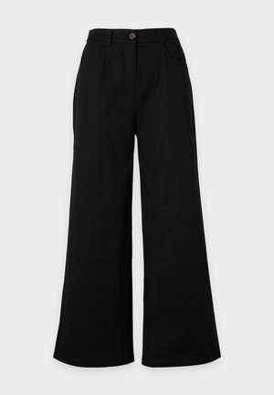 Even&Odd Petite by Zalando, BASIC WIDE LEG - Παντελόνι - black