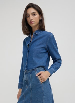 Calliope CROP  - Camicia - blu