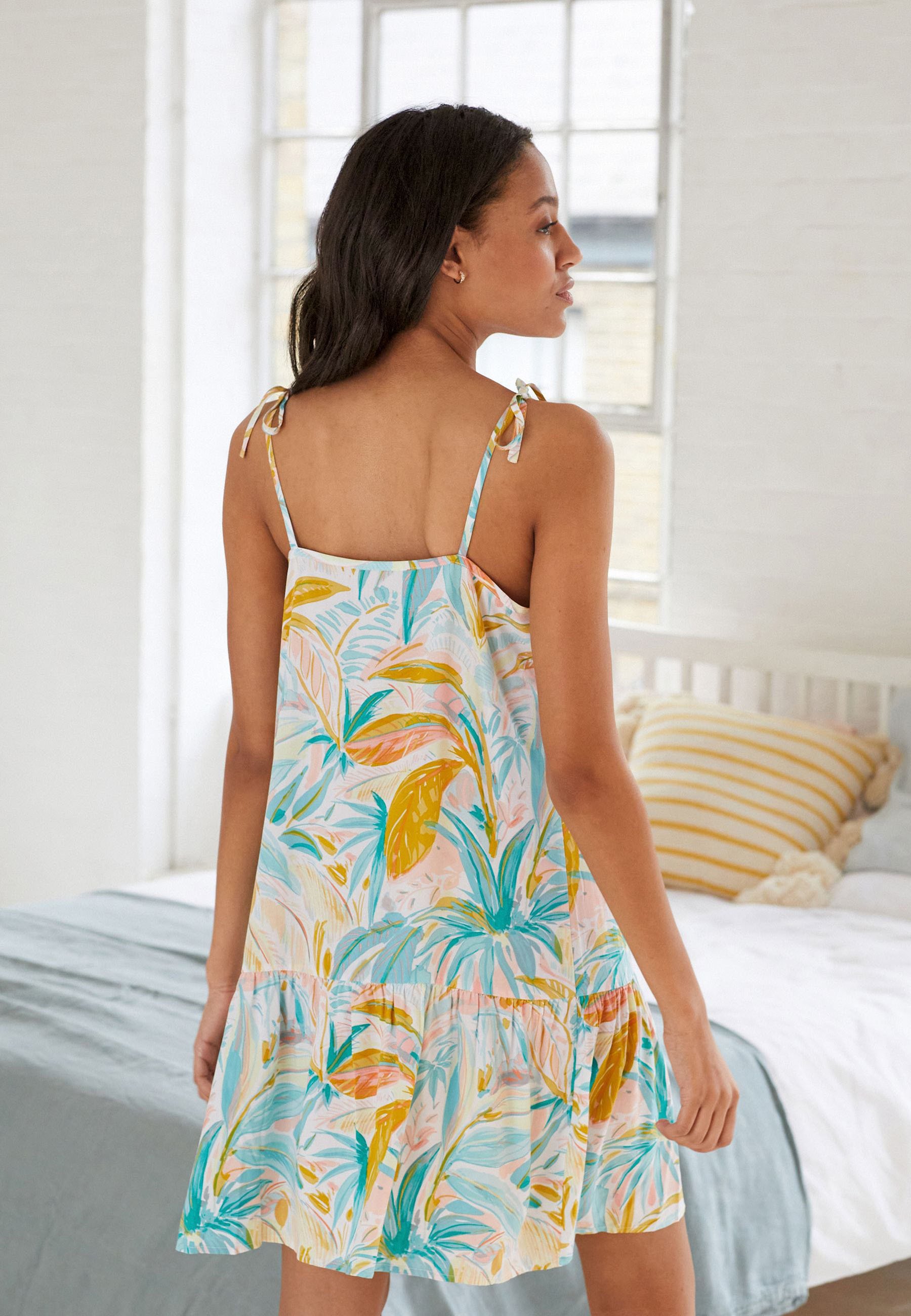 Next Nightie - blue hawaiian floral 