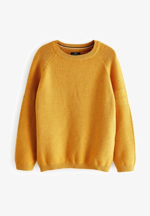 TEXTURED CREW - Trui - yellow
