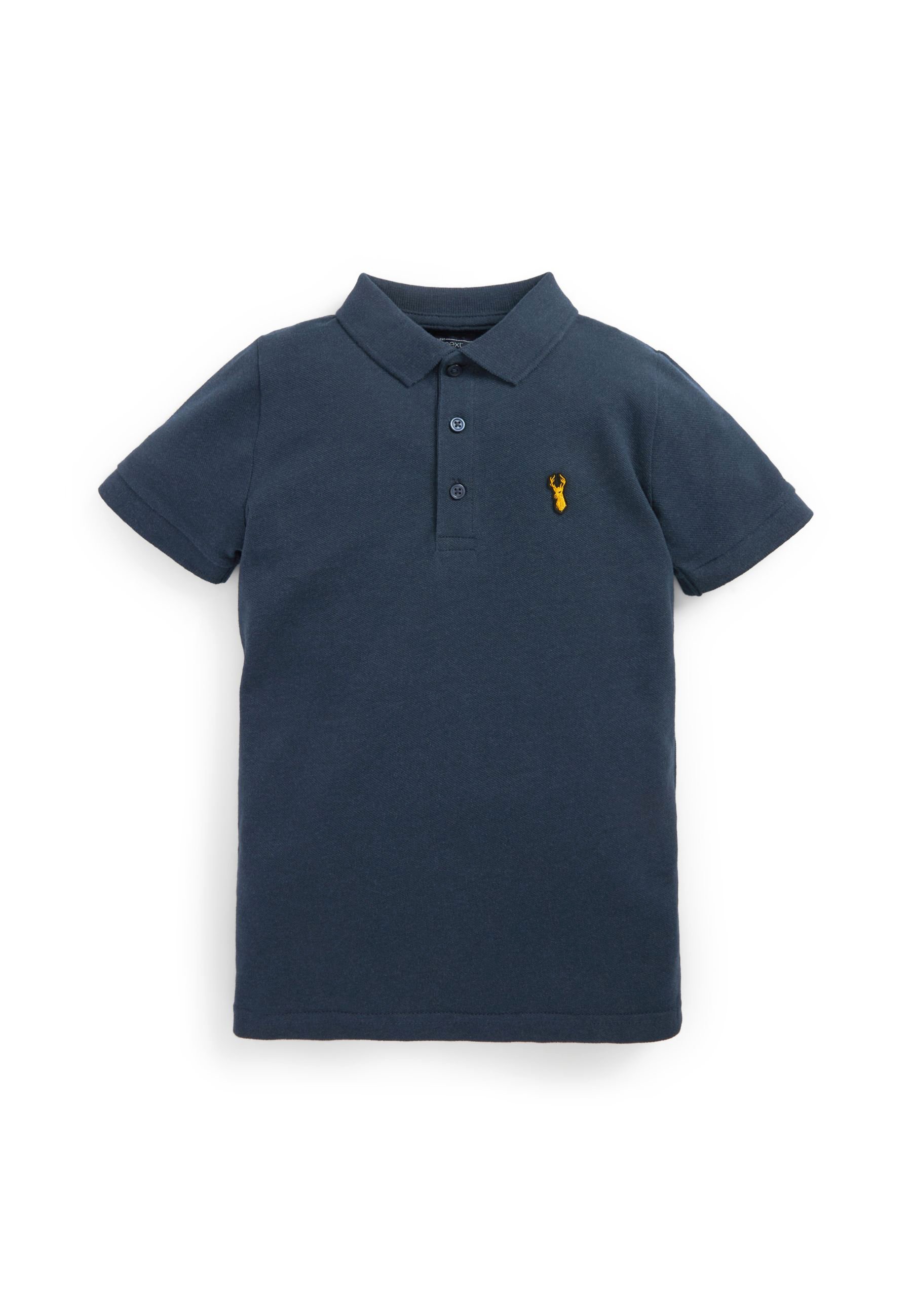 navy blue collared shirt