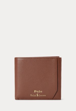Polo Ralph Lauren SMOOTH LEATHER BILLFOLD COIN WALLET UNISEX - Novčanik - saddle