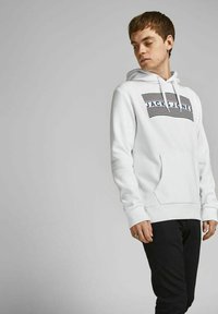 Jack & Jones JJECORP LOGO  - Kapuzenpullover - white