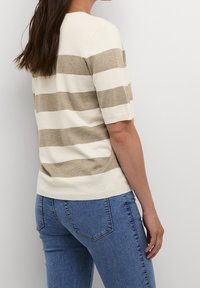 Kaffe Camiseta estampada - mottled brown