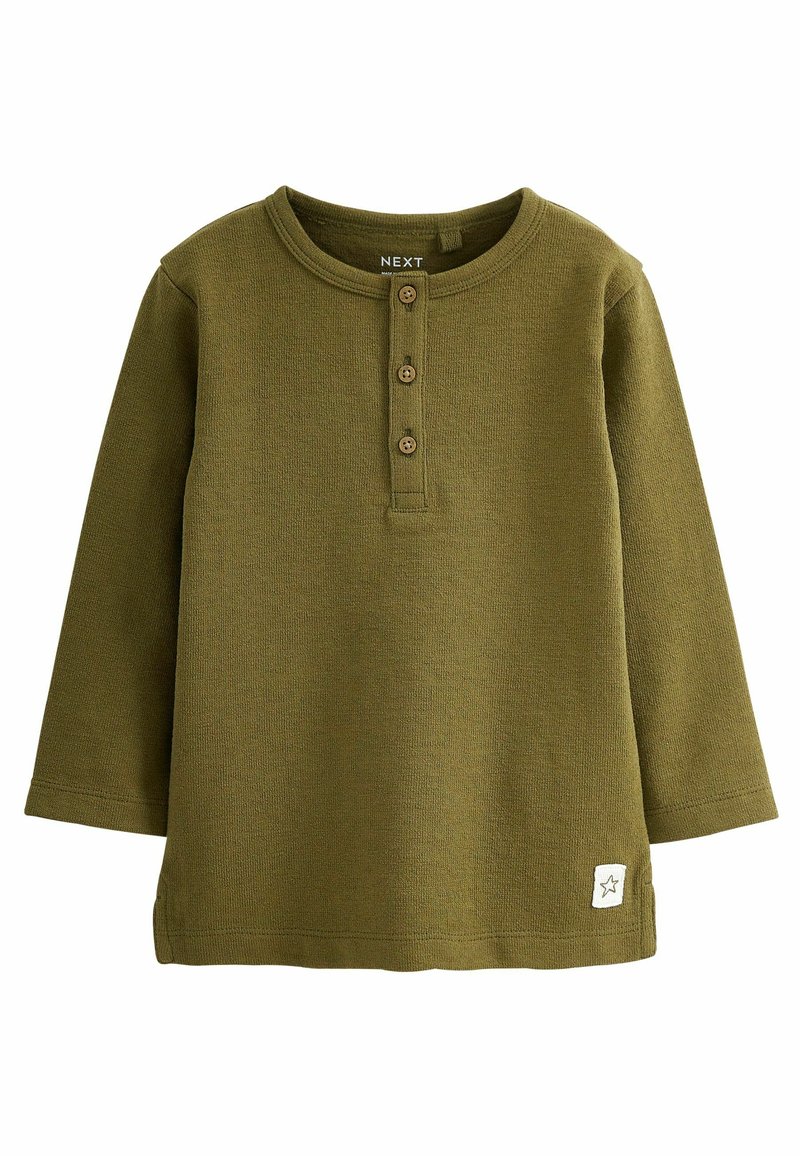 Next - HENLEY NECK STANDARD. - Top s dlhým rukávom - khaki green, Zväčšiť