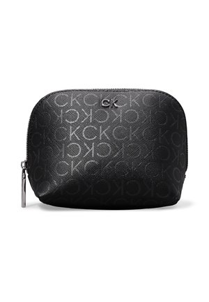 LOGO - Neceser - black monogram pu