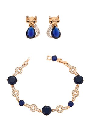 SET - Oorbellen - rose gold-coloured navy