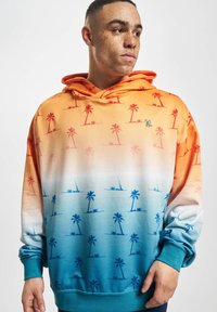 Just Rhyse BUBBLEDREAM - Kapuutsiga pusa - offwhite tie dye apricot