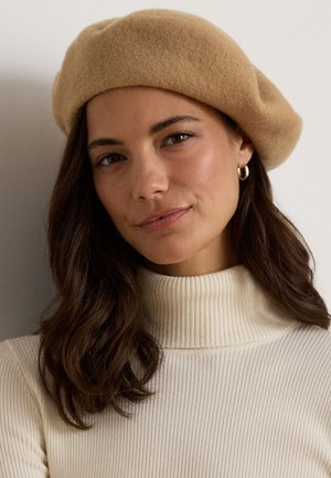 Lauren Ralph Lauren, WOOL BERET - Шапка - classic camel