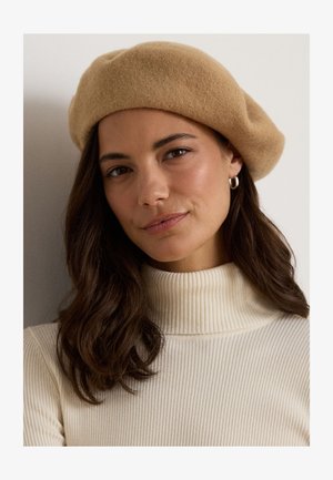 Lauren Ralph Lauren, WOOL BERET - Шапка - classic camel