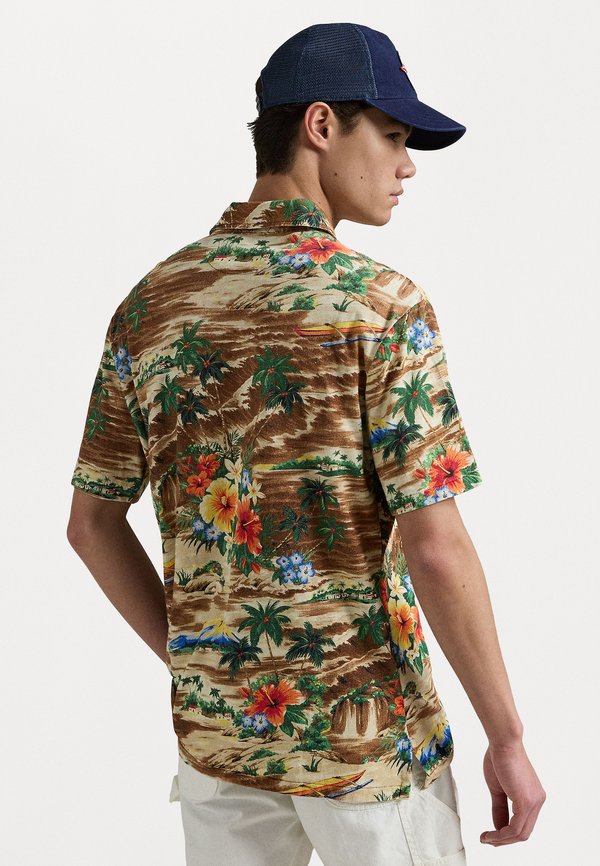 CLASSIC FIT TROPICAL LINEN-COTTON POLO - Polo shirt - outrigger scenic4