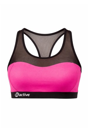 BEACTIVE - Haut de bikini - pink-schwarz