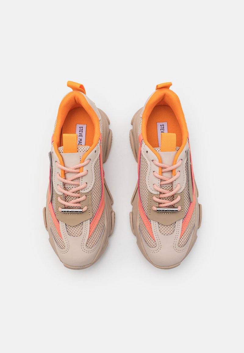 Steve Madden POSSESSION Sneakers basse greige/orange/arancione