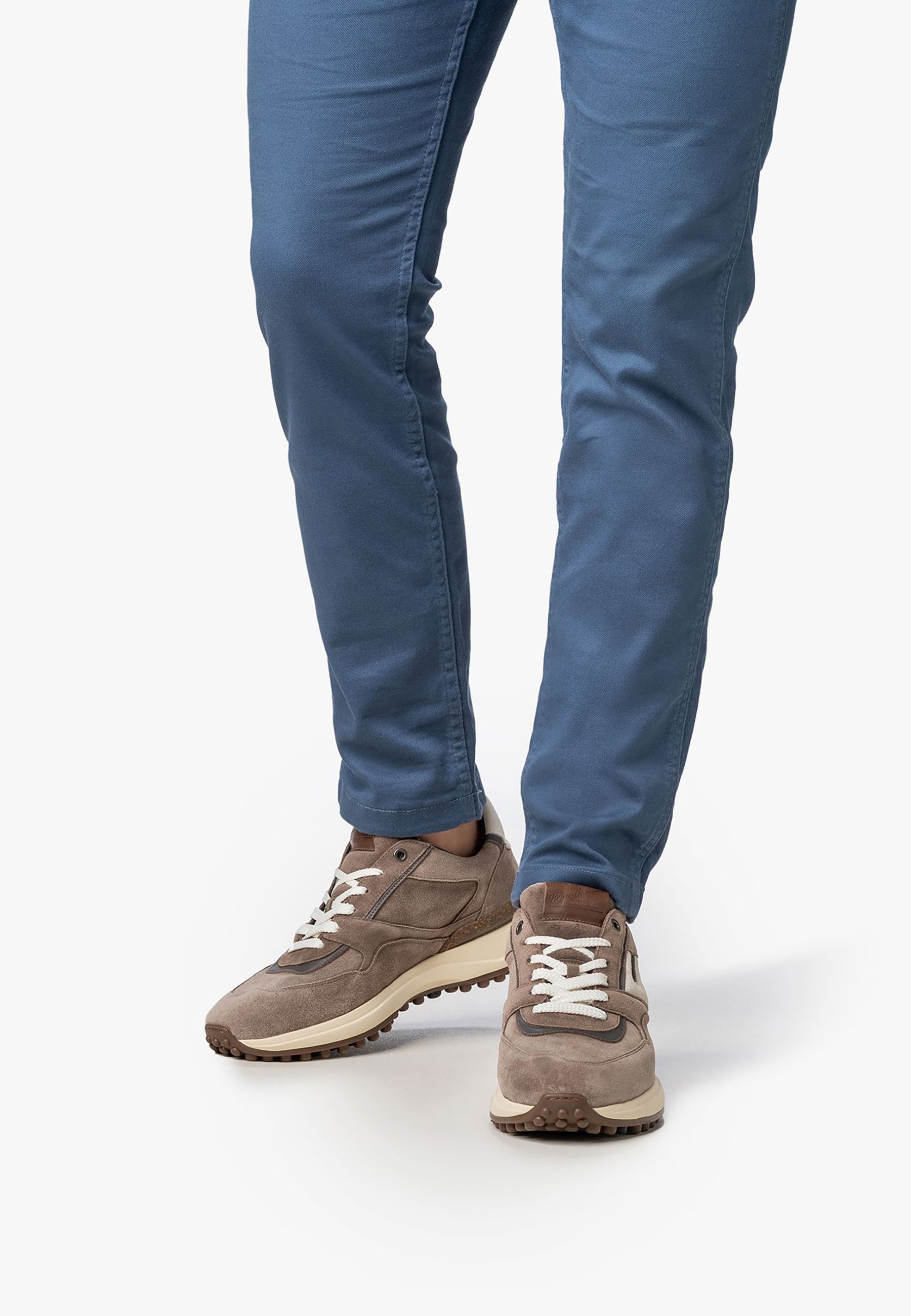 Scarpe Marroni Scarpe Blu Pantaloni Grigi Floris Van Bommel NOPPI