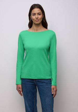 IN UNIFARBE - Langærmet T-shirt - grün