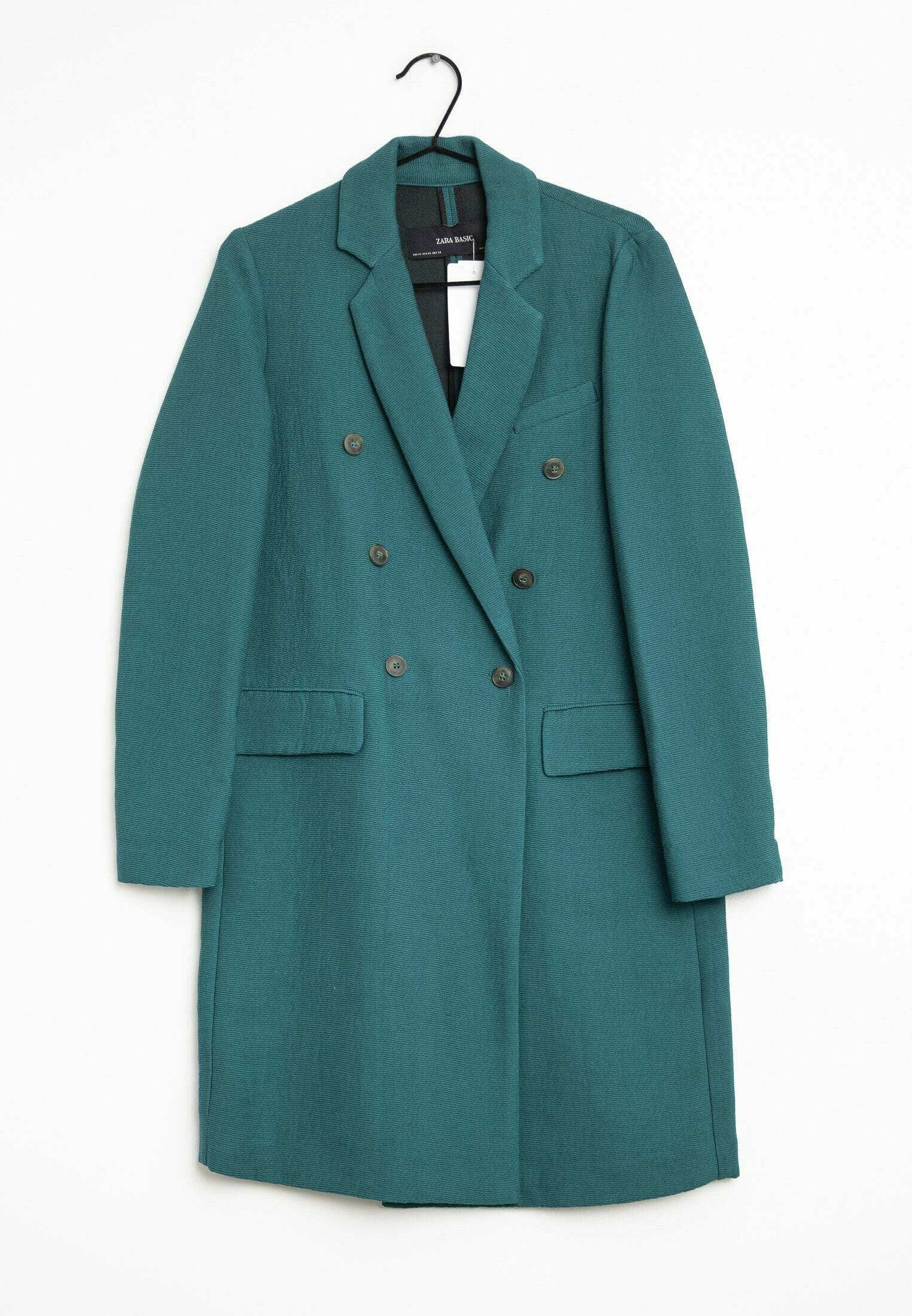 Zara Classic coat green (Pre-owned) Zalando
