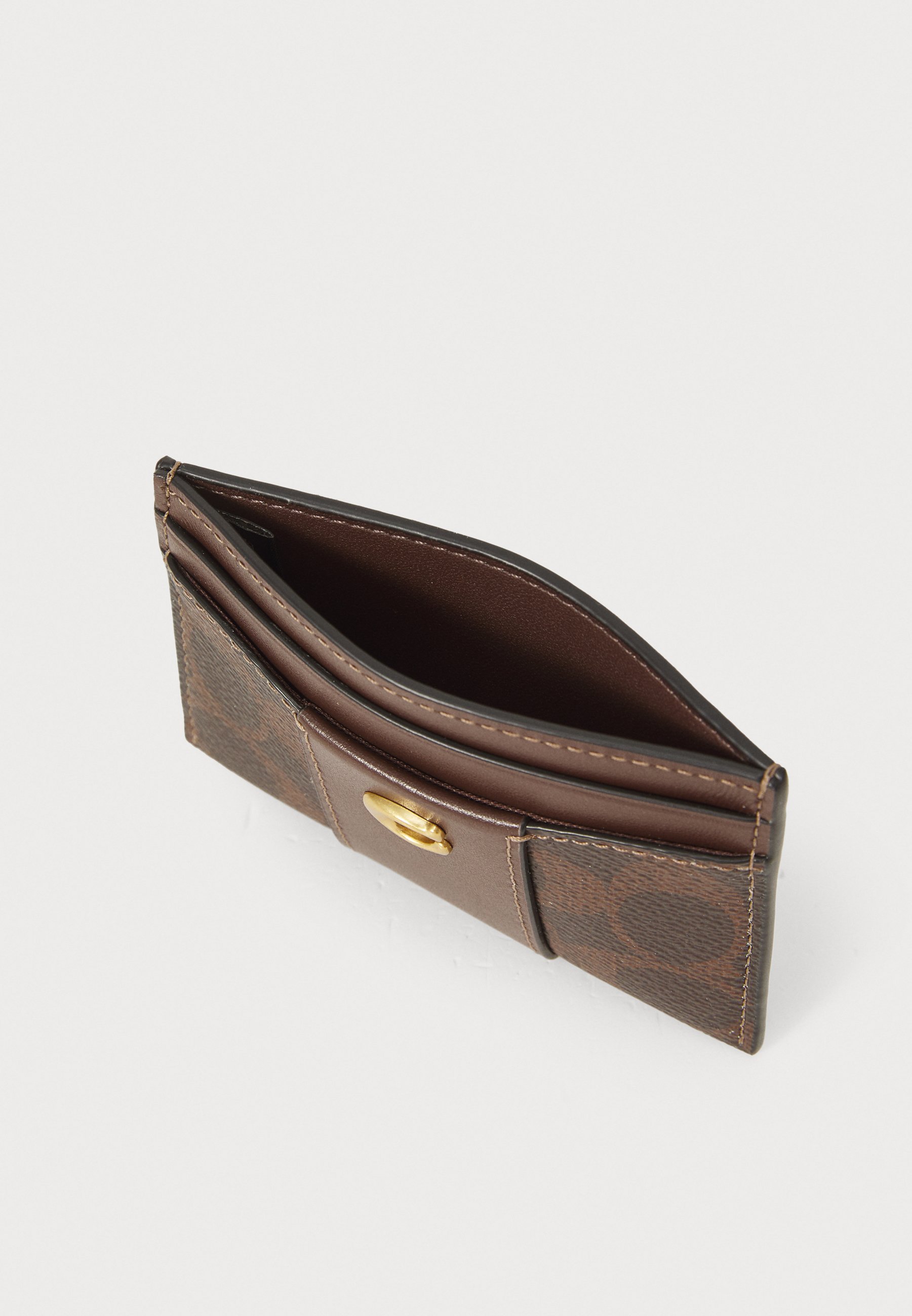 COACH ESSENTIAL CARD CASE IN SIGNATURE CANVAS - Portofel - maple