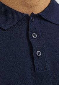 R.D.D. ROYAL DENIM DIVISION EINFARBIG - Bluză polo - navy blazer