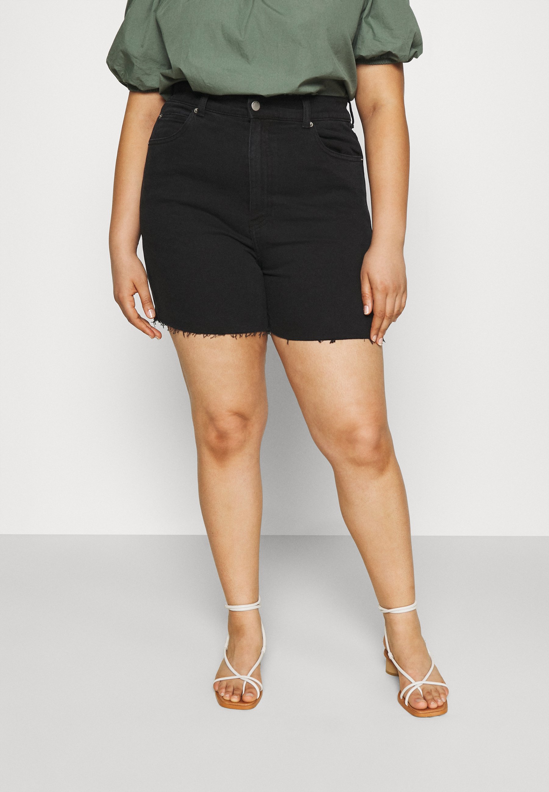 Dr.Denim Plus NORA - Džinsiniai šortai - retro black/juodų džinsų -  Zalando.lt
