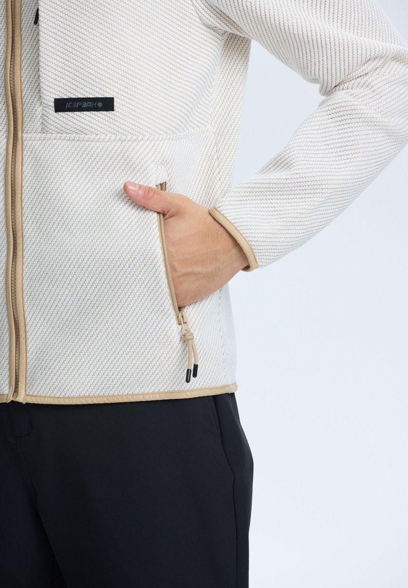 ICEPEAK AGRAN Giacca Midlayer Donna – Bianca, Con Cappuccio Regolabile, Tasche Con Cerniera E Polsini Elastici – Vestibilità Regolare - 2