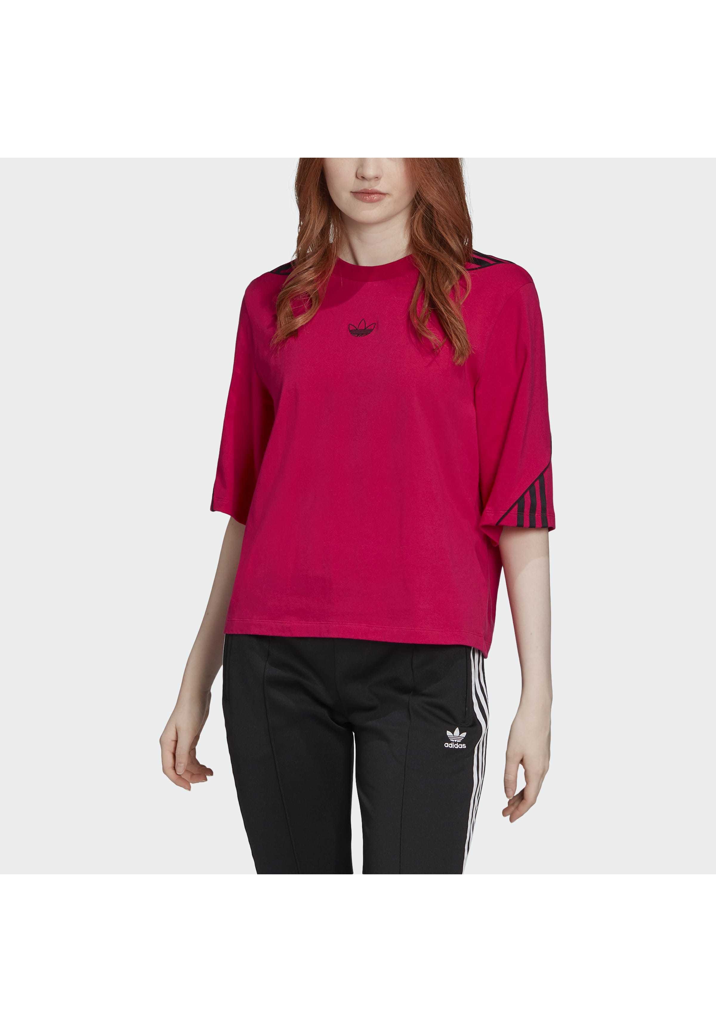 adidas Originals CROP TOP Topper langermet pink Zalando.no adidas Originals CROP TOP - Topper - red
