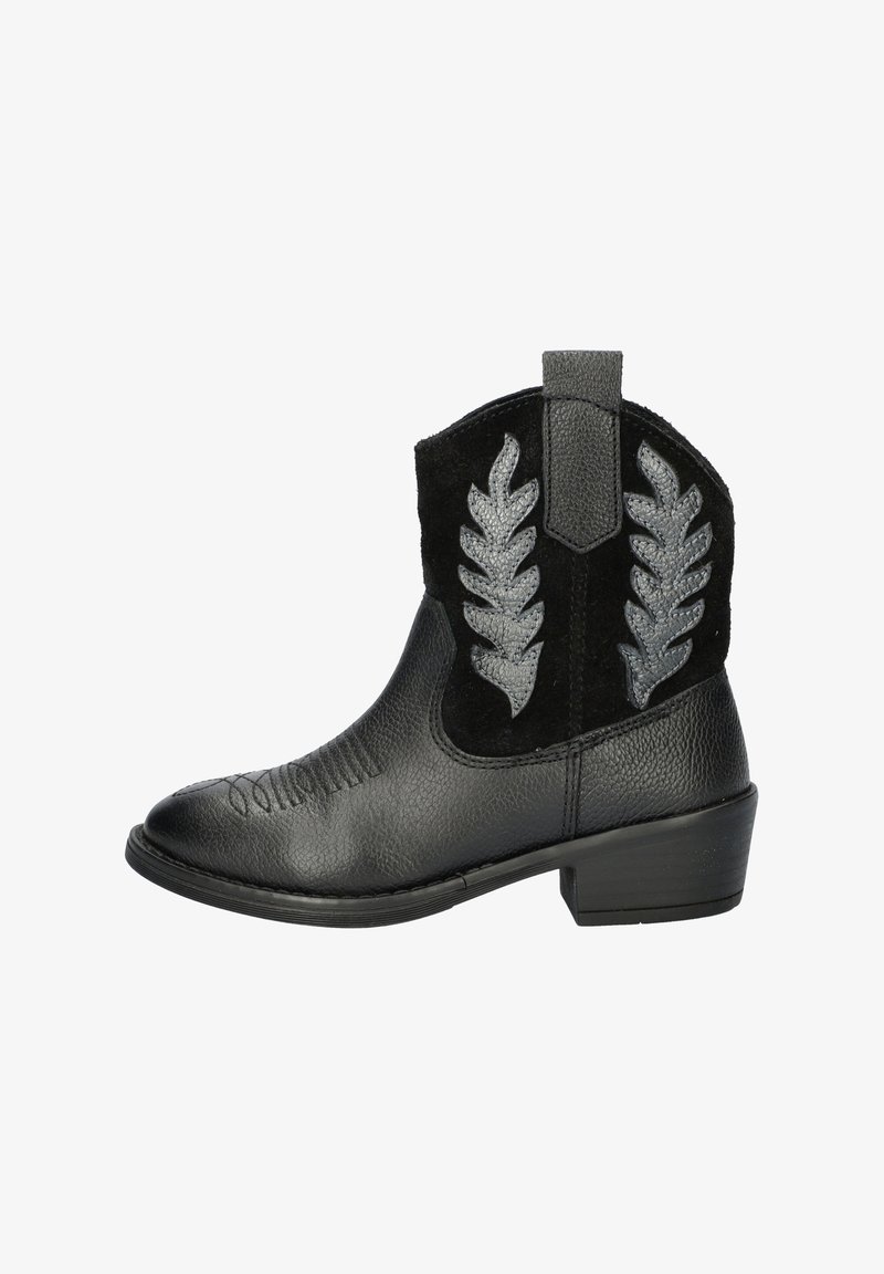 Nelson Kids Cowboy/biker ankle boot - zwart